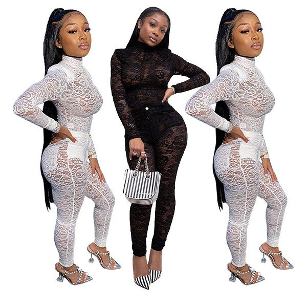 Perspective Sexy Lace Nightclub Two Pieces Suits YF-9583