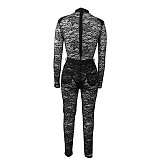 Perspective Sexy Lace Nightclub Two Pieces Suits YF-9583