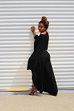 Solid Color Irregular Loose Two Pieces Sets NK-8524
