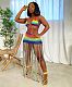 Sexy Push Up Tassel Knitted Beach Dress ZS-051