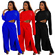 Solid Color Irregular Loose Two Pieces Sets NK-8524
