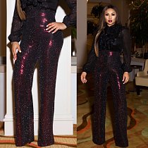 Plus Size Women Long Straight-legs Pants MOF-5128