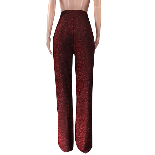 Plus Size Women Long Straight-legs Pants MOF-5128