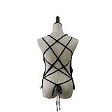 Hot Sexy Backless Black Sleeveless Tops BN-9003