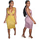 Sexy Leopard Print Crop Top with Bodycon Midi Skirt Suits AIL-074