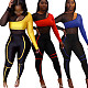 Sexy Hollow Out Patchwork Mesh Two Pieces Set OY-6083