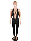 Sexy Hollow Out Sleeveless Tight Jumpsuit MK-2010