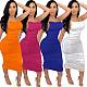 Sexy Backless Straps Folds Skinny Maxi Club Dress SFY-008