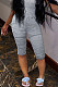 Women High Waist Pocket Stack Short Pants NY-3011