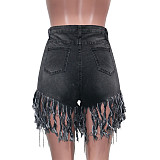 Tassels Diamonds Summer Women Straight Shorts SH-3752