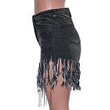 Tassels Diamonds Summer Women Straight Shorts SH-3752