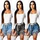 Tassels Diamonds Summer Women Straight Shorts SH-3752