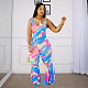 Women's Gradient Tank Top Flared Jumpsuit ME-546