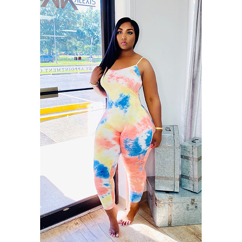 Summer Beach Gradient Strap Vest Jumpsuit ME-543