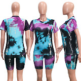 Tie Dye Personalized Leisure Home Sports Shorts Set SH-3758