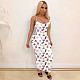Butterfly Print Sleeveless Round Neck One-Piece Dress TE-4025