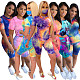 Tie Dye Personalized Leisure Home Sports Shorts Set SH-3758
