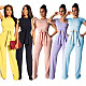 Pure-Colour Short - Sleeved Straight Leg Trousers Two-piece SH-3508