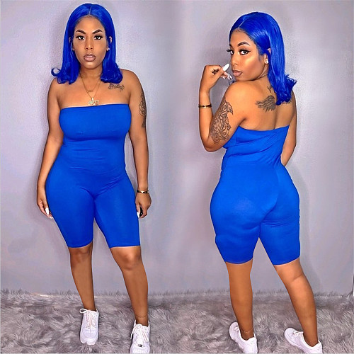 Sleeveless Off Shoulder Slim sexy women's Capris Pants Rompers AL-178
