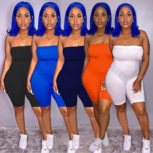 Sleeveless Off Shoulder Slim sexy women's Capris Pants Rompers AL-178