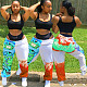 Casual Hoodie Fabric Digital Positioning Print Movement Halon Pants AL-191