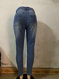 Hot Sales Knee Tearing Pencil Jean Pants RS-901