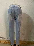 Hot Sales Knee Tearing Pencil Jean Pants RS-901