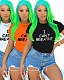I Can't Breathe Print Cotton Round Neck Short Sleeves T-shirt SD-2633