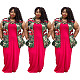 Street Camouflage Lapel Sequined Lip Cowboy Waistcoat QY-5166