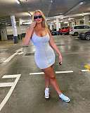 Cotton Solid Color Zipper Splice Halter Dress HMS-5330