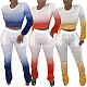 Fashion Pleated Long Sleeve T-shirt Trousers Two-piece Set HMS-5336