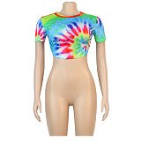 Fashion Sexy Slim Fit Open Back Tie Crop Top FSX-172