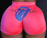 Hot-selling Personalized Printed Low-rise Tight Shorts SHD-9301