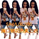 Fashionable Chest Burn Print Short Sleeve Round Neck Blouse MDF-5151