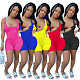 Sleeveless Summer Solid-Color Midriff Tank Top Romper TE-4046