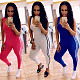 Sexy Slim Solid Color Sleeveless Jumpsuit ABL-4015