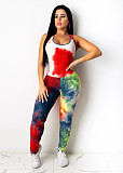 Hot Style Tie-dye Printed Sleeveless Jumpsuit CHY-1245