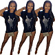 Street Casual Round Neck Short Sleeves T-shirt MOF-5169