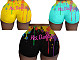 Sexy Bottom Wrap Web Celebrity Printed Sports Shorts SD-0156