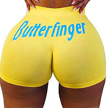 Sexy Women's Tight Graphic Print Yoga Shorts SHD-9311