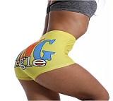 Sexy Graphic Print Tight Buttock Lift Yoga Shorts SHD-9314
