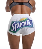 Sexy Graphic Print Tight Buttock Lift Yoga Shorts SHD-9314