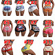 Sexy Graphic Print Tight Buttock Lift Yoga Shorts SHD-9314