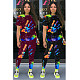 Women's Graffiti Print Short Sleeve Trousers Two-piece Set CN-0045