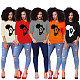 Trend Print Round Neck Long Sleeve T-shirt ML-7353