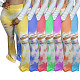 New Tie-dye Stretch Ripped Skinny Casual Bell-bottom Pants LA-3213