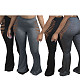 Women's Floral Tight Butt Lift Sexy Flared Trousers NM-8309