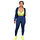 Solid Color Casual Hooded Zip-up Jacket Two-piece Set XQY-8641