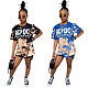 Women Round Neck Loose Long Blouse Tshirt Tops LSL-6364