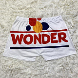 Women's Pattern Print Tight Carry Buttock Yoga Shorts SHD-9316